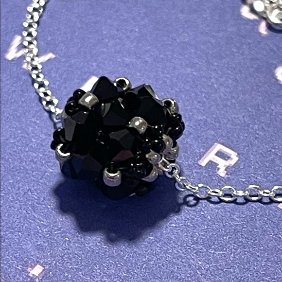 Dainty necklace crystal pendant - Crystal beads Pendant 13mm - Picture 3 of 5